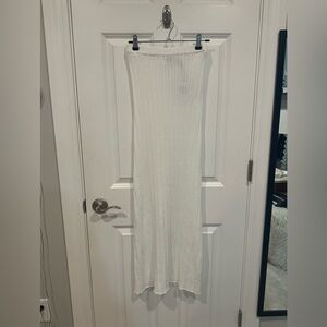 Princess Polly Belle Knit Maxi Skirt White